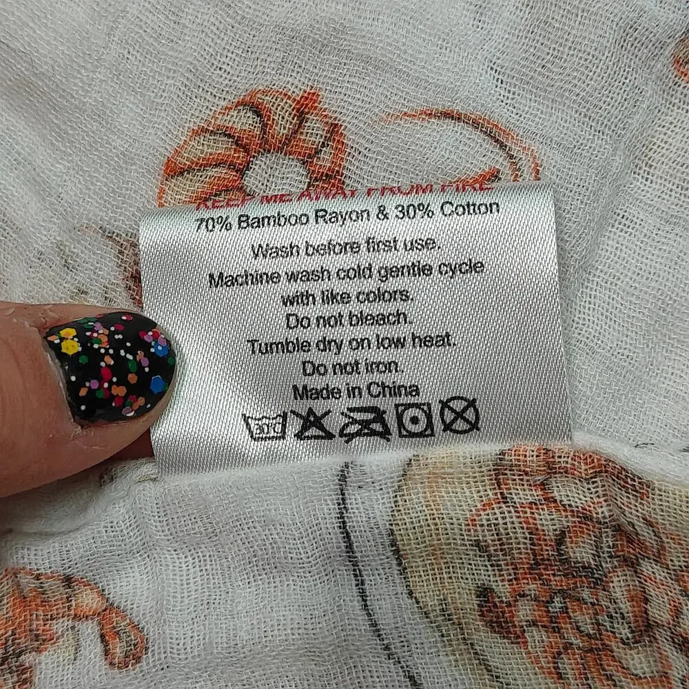 Little Hometown Shrimp Canjun Muslin Baby Swaddle Blanket Security